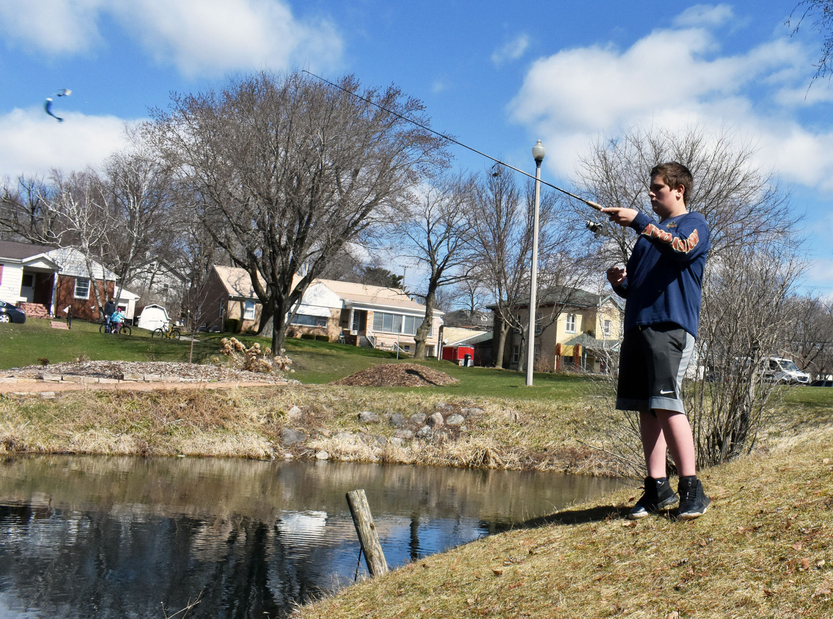Fishing on a 'school day'